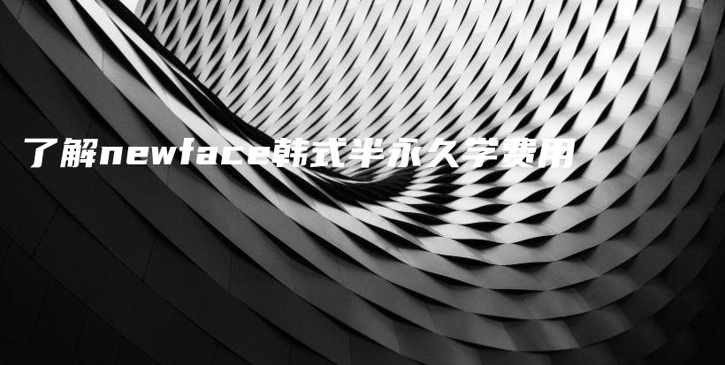 了解newface韓式半永久學(xué)費(fèi)用插圖