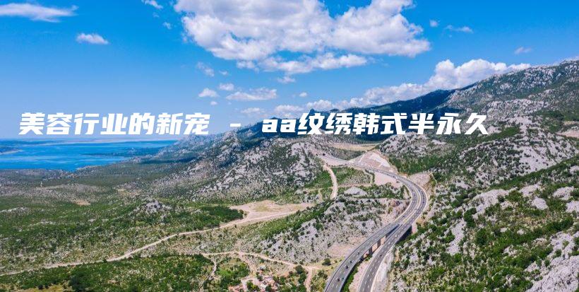 美容行業(yè)的新寵 – aa紋繡韓式半永久插圖