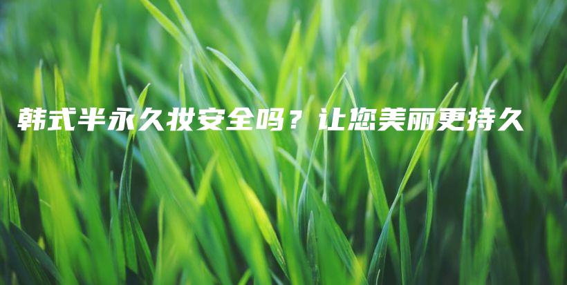 韓式半永久妝安全嗎？讓您美麗更持久插圖