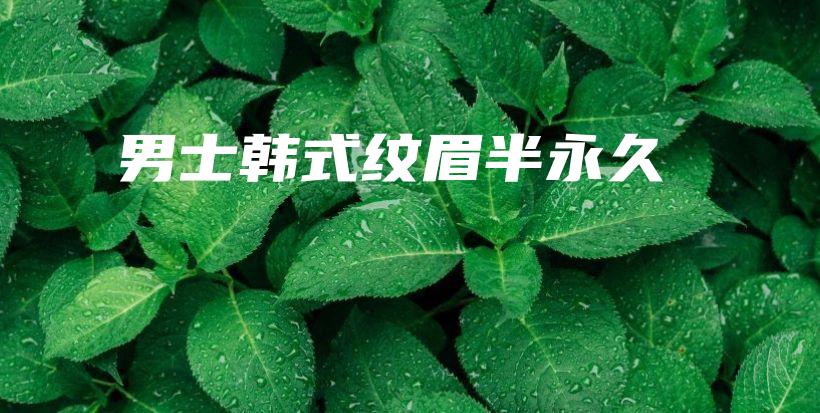 男士韓式紋眉半永久插圖