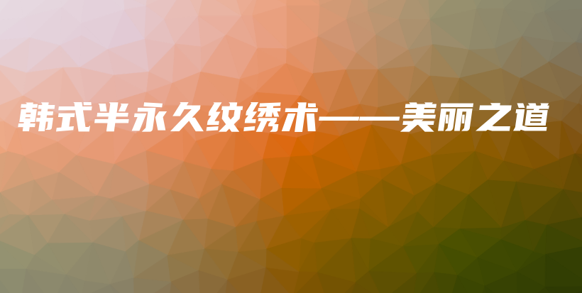 韓式半永久紋繡術(shù)——美麗之道插圖