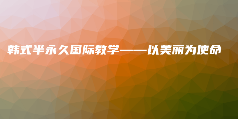 韓式半永久國(guó)際教學(xué)——以美麗為使命插圖